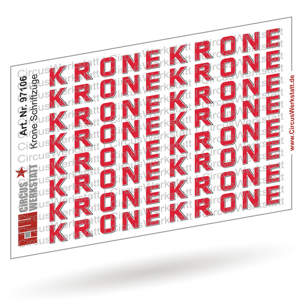 KRONE Schriftzüge - Decal/ Nassschieber Set 1:87