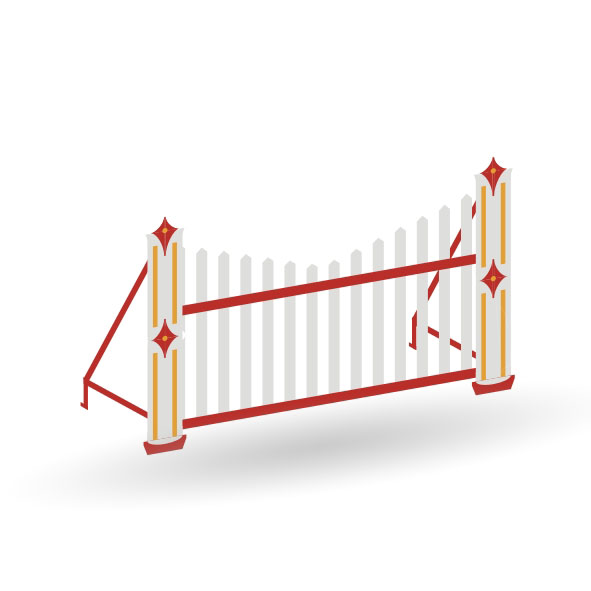 Circus Barum Front Zaun - Bausatz 1:87