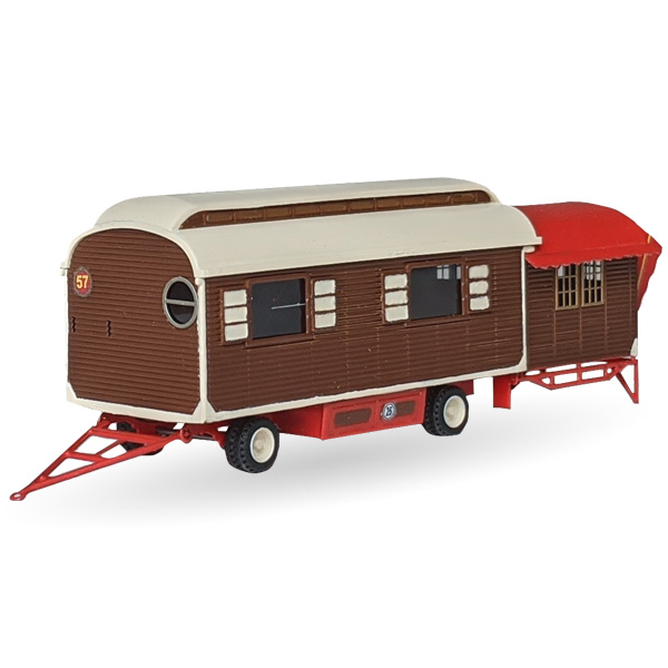 Circus Roncalli Wohnwagen mit Veranda Nr. 57 -  Bausatz 1:87 Circus Roncalli Wohnwagen mit Veranda Nr. 57 -  Bausatz 1:87