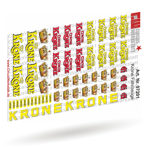 Circus Krone Fahrzeuge - Decal/ Nassschieber Set 1:87